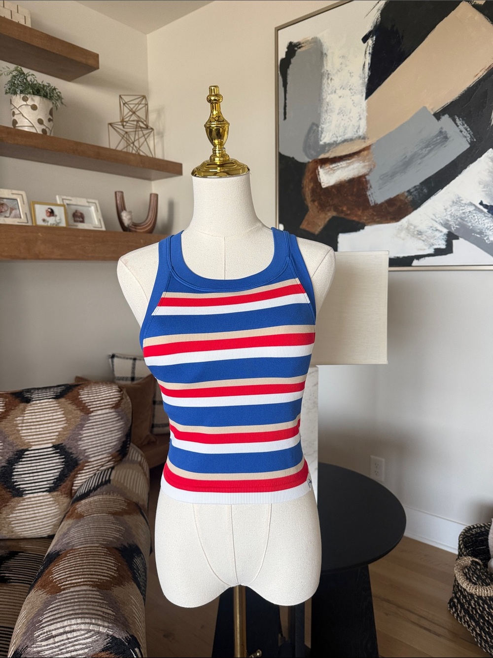JoyLab Ribbed Seamless Crop Tank - Picture 2 of 8